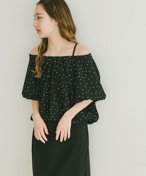 ITEMS URBANRESEARCH（アイテムズ アーバンリサーチ）の「バルーントップス×スカートセット（セットアップ・レディース・BLK/OFF・FREE）」の15枚目の写真