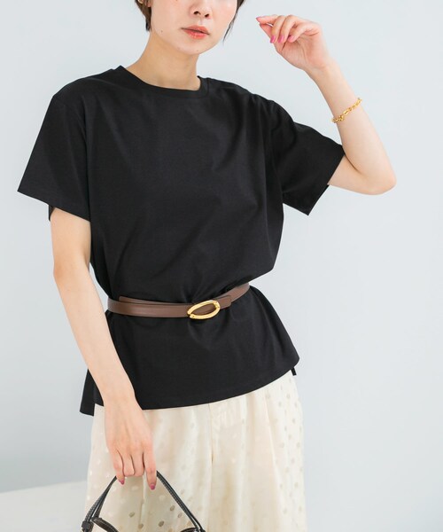 URBAN RESEARCH ROSSO（アーバンリサーチロッソ）の「UVカットアイスコットンカットソー（Tシャツ/カットソー・レディース・OFF/BLACK/MINT GREEN・Free）」の15枚目の写真