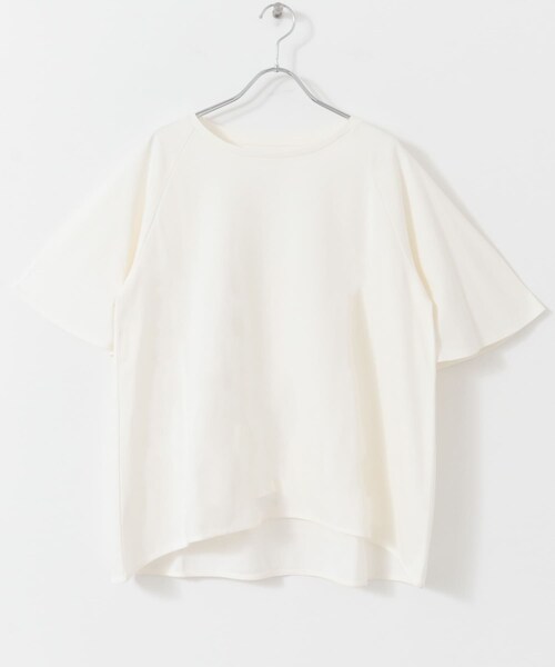 URBAN RESEARCH ROSSO（アーバンリサーチロッソ）の「『UR TECH』Fby ROSSO　UVCUTバックテールフレアスリーブTシャツ（Tシャツ/カットソー・レディース・OFF WHITE/YELLOW/BLACK・FREE）」の11枚目の写真