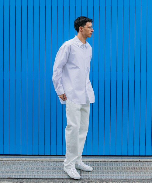 URBAN RESEARCH（アーバンリサーチ）の「new basic　THOMAS MASON OVER SHIRTS（シャツ/ブラウス・メンズ・ROYAL/WHITE/GREGE/LT BLUE/STRIPE/COCOA・S/M/L/XL）」の17枚目の写真