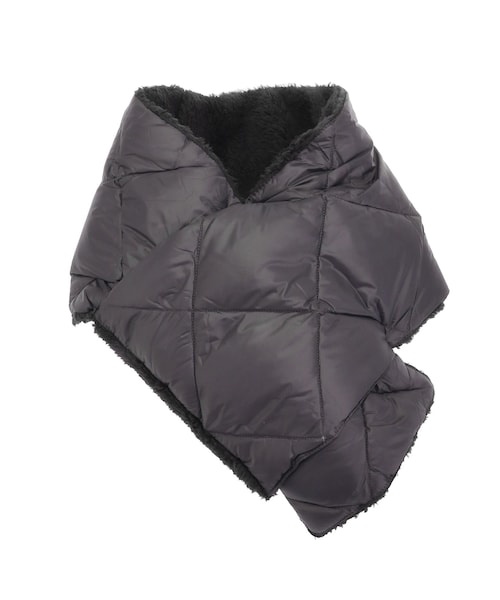 ELENDEEK（エレンディーク）の「CITY REVERSIBLE DOWN SCARF（その他雑貨・レディース・オフホワイト/チャコールグレー・F）」の3枚目の写真