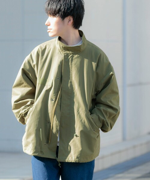 ITEMS URBANRESEARCH(アイテムズ アーバンリサーチ)の「中綿ライナー付 フードレスショートモッズ(モッズコート・メンズ・KHK/BLK・M/L)」の22枚目の写真