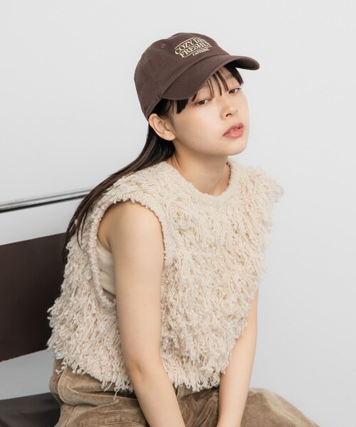 KBF（ケイビーエフ）の「カフェロゴエンブロイダリーCAP（キャップ・レディース・BROWN/BLACK・one）」の14枚目の写真