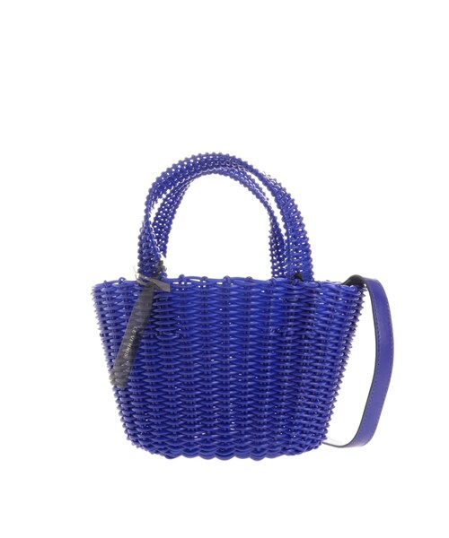 dazzlin（ダズリン）の「【ル・ベルニ】CHAISE MINI BASKET（かごバッグ・レディース・ブルー/ホワイト/イエロー/ブラック・F）」の3枚目の写真