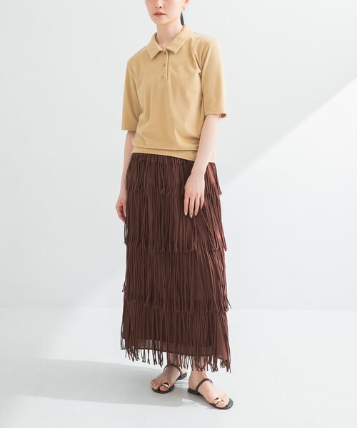URBAN RESEARCH(アーバンリサーチ)の「パイルポロ衿カットソー(Tシャツ/カットソー・レディース・GRAY/YELLOW・FREE)」の22枚目の写真