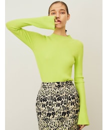 ELENDEEK | HIGHT NECK RIB BELL S KT(ニット/セーター)