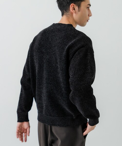 URBAN RESEARCH（アーバンリサーチ）の「ローゲージモールニット（ニット/セーター・メンズ・WHITE/GREEN/NAVY/BLACK・M/L）」の17枚目の写真