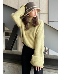 EMODA | ワイドロールニット(ニット/セーター)