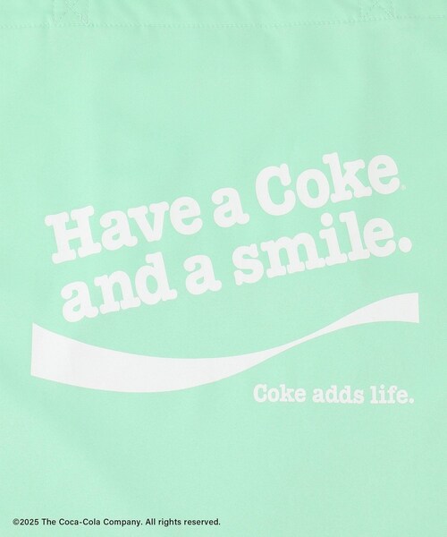 ROPE' PICNIC（ロペピクニック）の「【Coca-Cola】ロゴプリントトートバッグ（トートバッグ・レディース・ライトグリーン/レッド・F）」の10枚目の写真