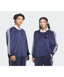 adidas | ベロア長袖ポロシャツ(ポロシャツ)