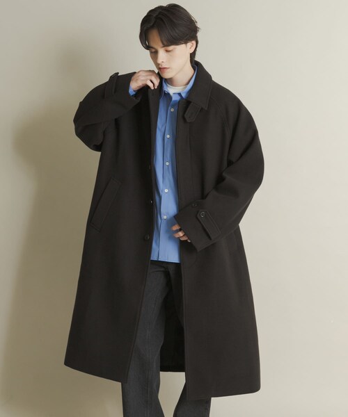 SENSE OF PLACE by URBAN RESEARCH(センスオブプレイスバイアーバンリサーチ)の「『ユニセックス』バルマカーンルーズコート(テーラードジャケット・メンズ・BLACK/D.BROWN/BEIGE/BRN×CHA・M/L)」の16枚目の写真