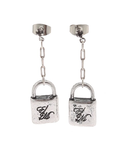 EATME（イートミー）の「EMロゴパドロックピアス（ピアス（両耳用）・レディース・シルバー・F）」の2枚目の写真