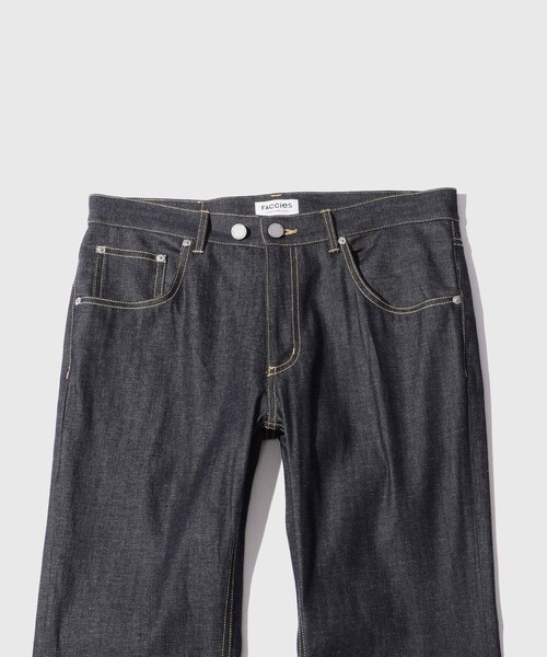 ADAM ET ROPE'(アダムエロペ)の「【FACCIES/ファッチーズ】RIGID LIGHT OZ DENIME FLARE PAMTS(デニムパンツ・メンズ・ネイビー・1/2)」の4枚目の写真