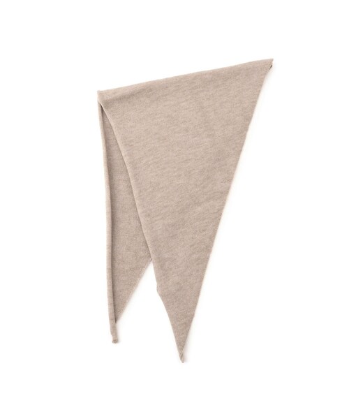 VIS（ビス）の「トライアングルニットスカーフ（バンダナ/スカーフ・レディース・グレー/ベージュ・F）」の7枚目の写真