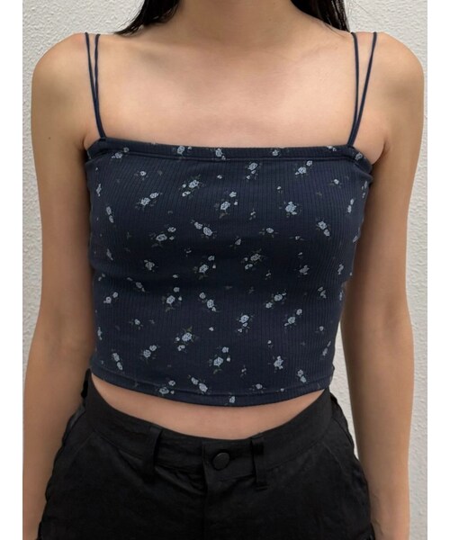 EMODA（エモダ）の「ボックスキャミ（キャミソール・レディース・ホワイト/グレー/ブラック/ネイビー/ライトミックス・F）」の6枚目の写真