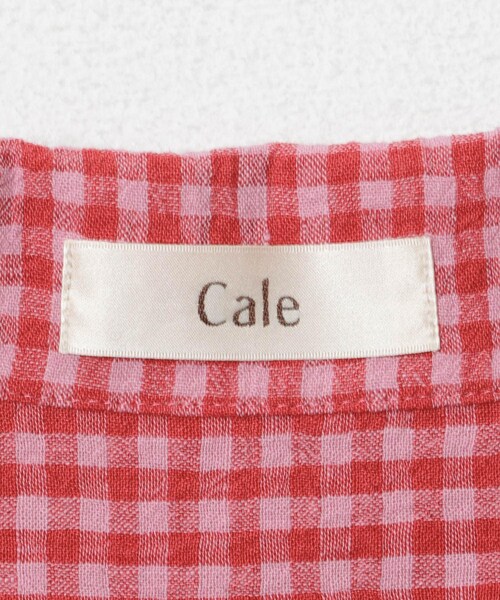 URBAN RESEARCH(アーバンリサーチ)の「『別注』Cale×URBAN RESEARCH ギンガムチェック SHORT-SLEEVE SHIRTS(シャツ/ブラウス・メンズ・PINK×RED・3/4)」の16枚目の写真