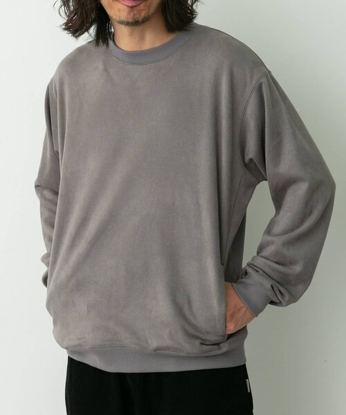 URBAN RESEARCH Sonny Label（アーバンリサーチサニーレーベル）の「クリーミータッチクルーネックプルオーバー（スウェット・メンズ・グレージュ/チャコール/ブルー・M/L/XL）」の18枚目の写真