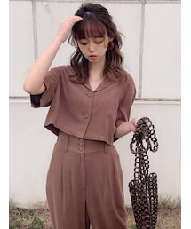 dazzlin | ハーフスリーブショートシャツ(シャツ/ブラウス)