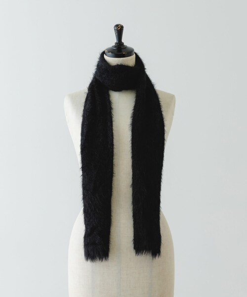 RODE SKO（ロデスコ）の「スリムロングマフラー（マフラー・レディース・BLACK/OFF・one）」の10枚目の写真