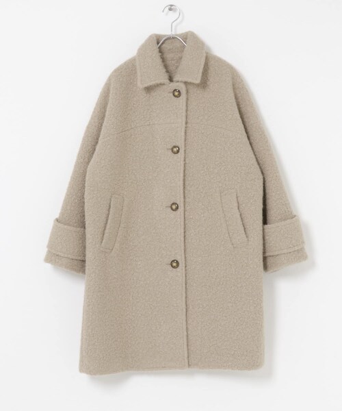 URBAN RESEARCH ROSSO（アーバンリサーチロッソ）の「F by ROSSO　『UR TECH』ブークレステンカラーコート（ステンカラーコート・レディース・BEIGE/NAVY・Free）」の22枚目の写真