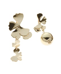 MERCURYDUO | アシメフラワーフォールイヤリング(ピアス（両耳用）)