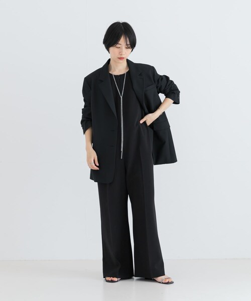 URBAN RESEARCH（アーバンリサーチ）の「スーパー100ウールジャケット（テーラードジャケット・レディース・GRAY/BLACK・FREE）」の10枚目の写真