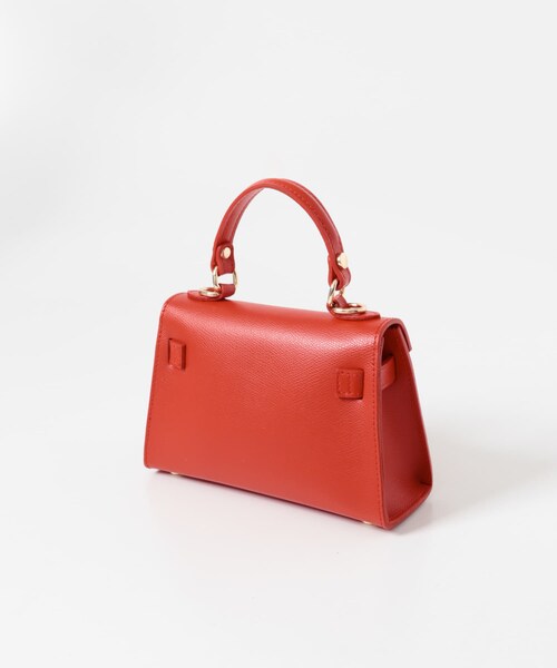 URBAN RESEARCH ROSSO（アーバンリサーチロッソ）の「AULENTTI　クラスプ トップハンドル バッグ（ハンドバッグ・レディース・DK BROWN/RED・Free）」の8枚目の写真