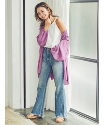 Ungrid | ヴィンテージスリットフレアデニム(デニムパンツ)