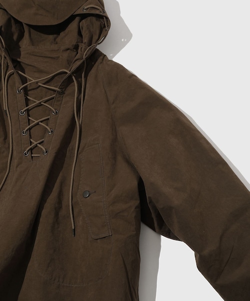 ADAM ET ROPE'(アダムエロペ)の「【THOUSANDS/サウザンズ】WAXED WEATHER PARKA(パーカー・メンズ・オリーブ・L/M)」の5枚目の写真