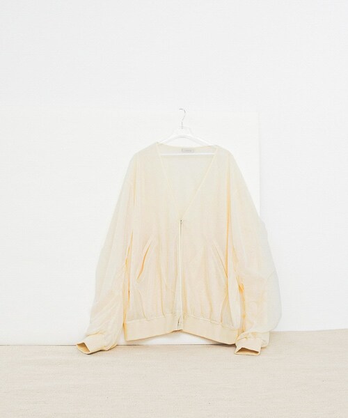 LAATO（ラート）の「organdy blouson（ブルゾン・レディース・インク/クリーム・FREE）」の11枚目の写真