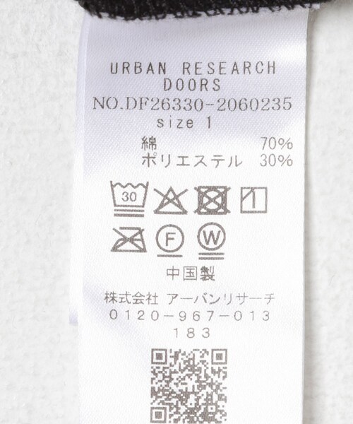URBAN RESEARCH DOORS（アーバンリサーチドアーズ）の「FORK&SPOON　ベロアプリントエプロンワンピース（ワンピース・レディース・BLACK/DARKGREEN・1）」の16枚目の写真