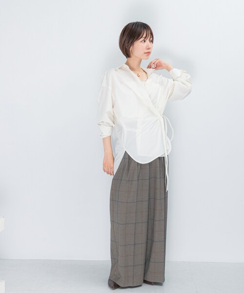 URBAN RESEARCH ROSSO（アーバンリサーチロッソ）の「マルチウェイデザインシャツ（シャツ/ブラウス・レディース・OFF/SAX・FREE）」の6枚目の写真