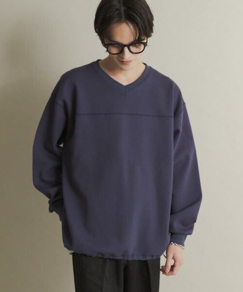 SENSE OF PLACE by URBAN RESEARCH(センスオブプレイスバイアーバンリサーチ)の「カノコVネックスウェット(スウェット・メンズ・BLACK/NAVY/BORDEAUX・M/L)」の14枚目の写真