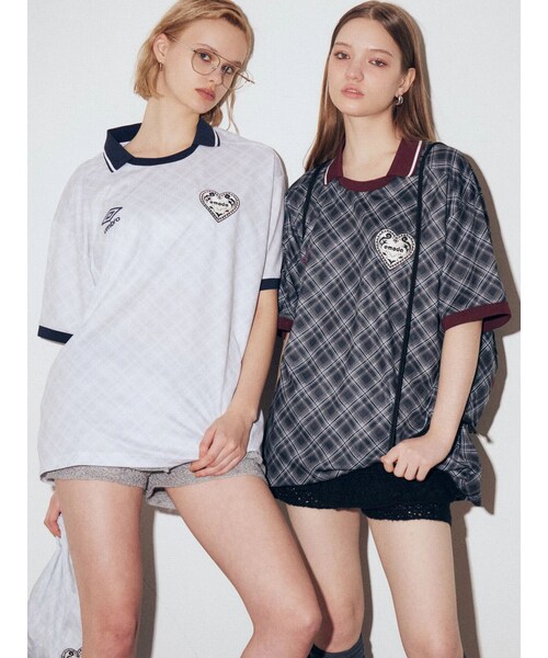 EMODA（エモダ）の「【UMBRO×EMODA】オーバーボクシーTシャツ（Tシャツ/カットソー・レディース・ホワイト/アイボリー/ブラック/ネイビー・F）」の19枚目の写真