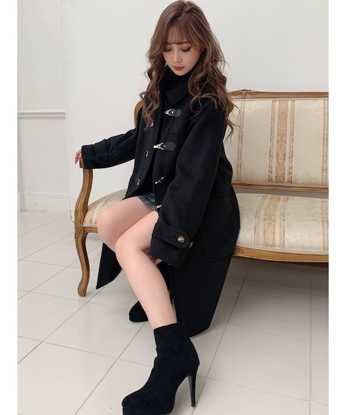 RESEXXY（リゼクシー）の「ダッフルコート（ダッフルコート・レディース・ブラック/ベージュ/ミックス・F）」の6枚目の写真