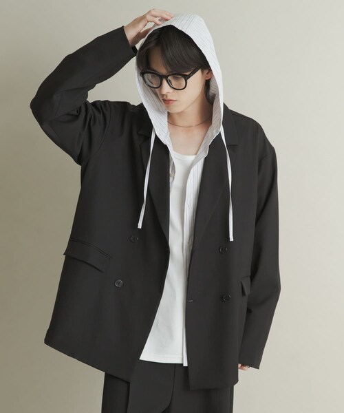 SENSE OF PLACE by URBAN RESEARCH（センスオブプレイスバイアーバンリサーチ）の「ダブルルーズテーラードジャケット（テーラードジャケット・メンズ・BLACK/BROWN/BRN CHECK・M/L）」の18枚目の写真