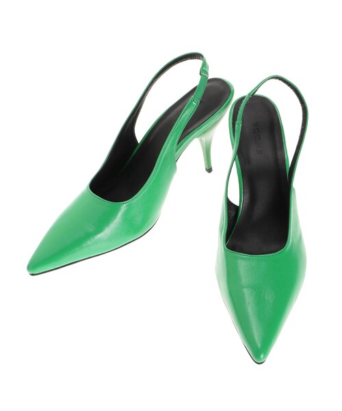 EMODA（エモダ）の「ポインテッドストレートヒール（パンプス・レディース・ブラック/グリーン/シルバー・S/M/L）」の5枚目の写真