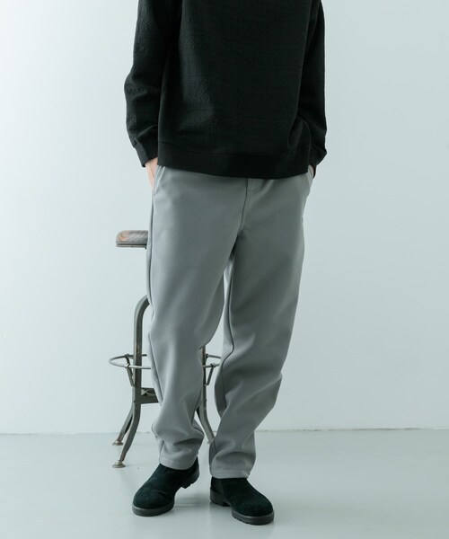 ITEMS URBANRESEARCH(アイテムズ アーバンリサーチ)の「WINDPROOF 裏フリースボンディング パンツ(その他パンツ・メンズ・GRY/KHK/BLK・M/L)」の12枚目の写真