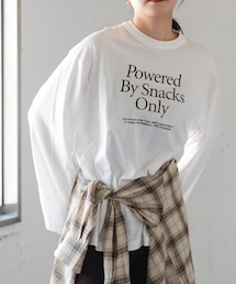 URBAN RESEARCH DOORS | FORK&SPOON　オーバーサイズロゴロングスリーブTシャツ(Tシャツ/カットソー)