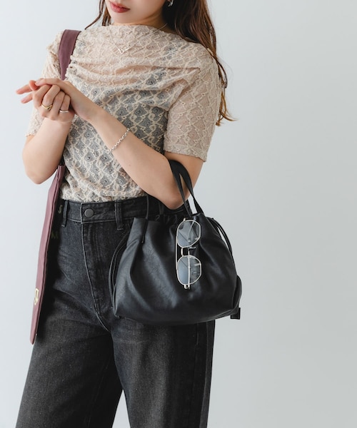 RODE SKO（ロデスコ）の「『XSサイズ』ウォッシャブルプチバッグ（ショルダーバッグ・レディース・BLACK/BEIGE/D.SILVER/BLUE GRAY/SILVER/MINT/OFF/BROWN・one）」の2枚目の写真