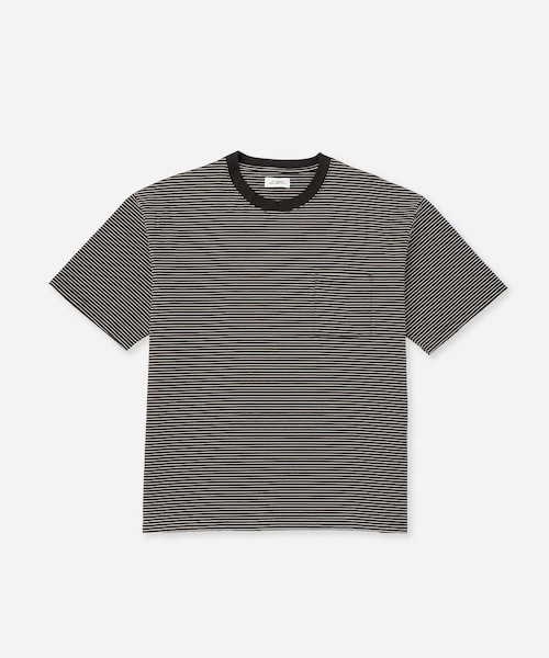Saturdays NYC(サタデーズ ニューヨークシティ )の「Randall Stripe Relaxed SS Tee(Tシャツ/カットソー・レディース・ブラック/オフホワイト/オリーブ・L/M/S/XL)」の12枚目の写真