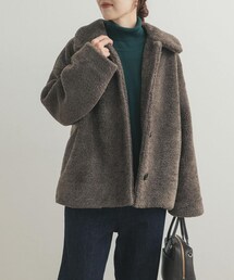 URBAN RESEARCH DOORS | コクーンシルエットボアコート(その他アウター)