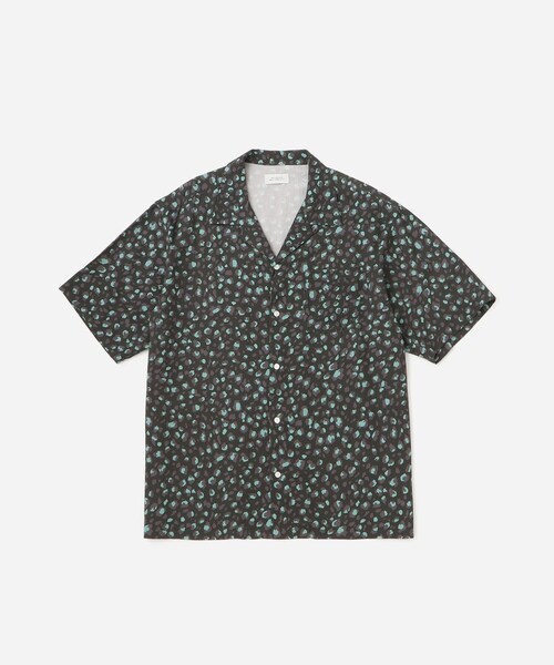 Saturdays NYC（サタデーズ ニューヨークシティ ）の「Canty Leopard SS Shirt（シャツ/ブラウス・レディース・チャコール/ライトグレー・L/M/S/XL）」の2枚目の写真