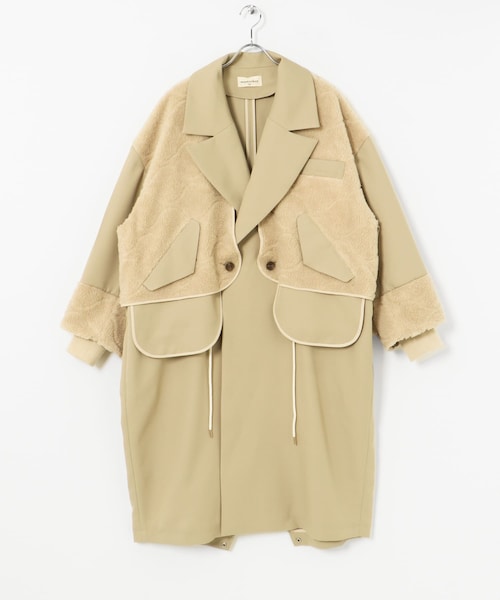 THE GOODLAND MARKET（ザグッドランドマーケット）の「master key　NEO（ステンカラーコート・メンズ・BEG/KAH・FREE）」の4枚目の写真