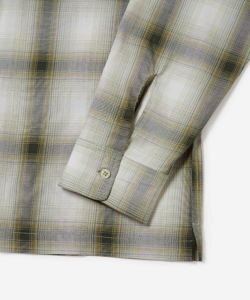 Saturdays NYC(サタデーズ ニューヨークシティ )の「Marco Plaid Ls Shirt(シャツ/ブラウス・メンズ・ベージュ/ダークグリーン・L/M/S/XL/XS)」の14枚目の写真