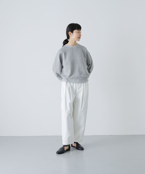 かぐれ（カグレ）の「『2サイズ展開』コットンリヨセルスウェットプルオーバー（スウェット・レディース・L/GRAY/GRAY/NAVY・0/1）」の22枚目の写真