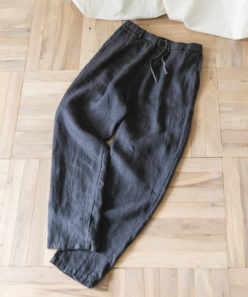 URBAN RESEARCH DOORS（アーバンリサーチドアーズ）の「『XLサイズ/WEB限定』ツイルリネン イージートラウザー（その他パンツ・メンズ・INDIGO/ECRU/CHARCOAL/PAISLEY・S/M/L/XL）」の2枚目の写真