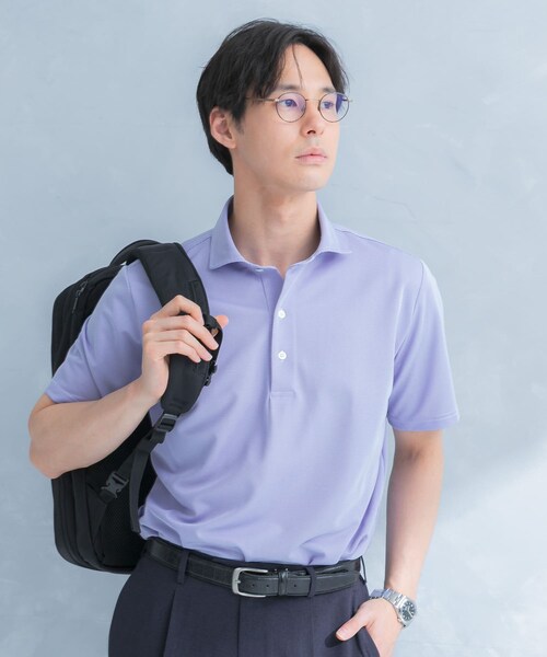 URBAN RESEARCH DOORS（アーバンリサーチドアーズ）の「LIFE STYLE TAILOR　トリコットセミワイド半袖プルオーバー刺し子（シャツ/ブラウス・メンズ・GRAY NAVY/BLUE・M/L/XL）」の21枚目の写真