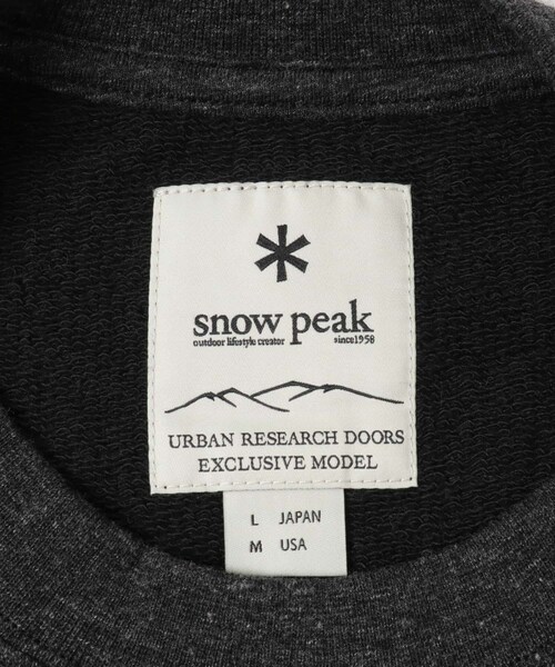 URBAN RESEARCH DOORS（アーバンリサーチドアーズ）の「『別注』Snow Peak Apparel×DOORS　RecycledCottonSweat（スウェット・メンズ・GRAY/BLACK/BROWN・M/L/XL）」の16枚目の写真