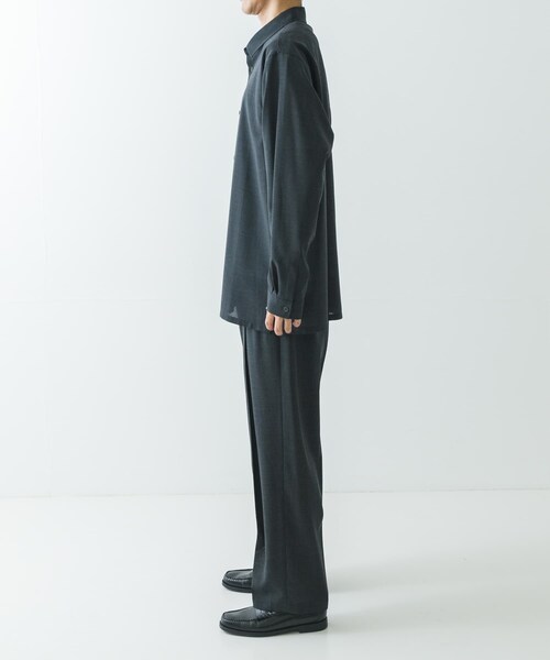 URBAN RESEARCH（アーバンリサーチ）の「『別注』ATON×URBAN RESEARCH　OVERSIZED SHIRTS（シャツ/ブラウス・メンズ・075NAV/IND/004CHA・4/6）」の20枚目の写真